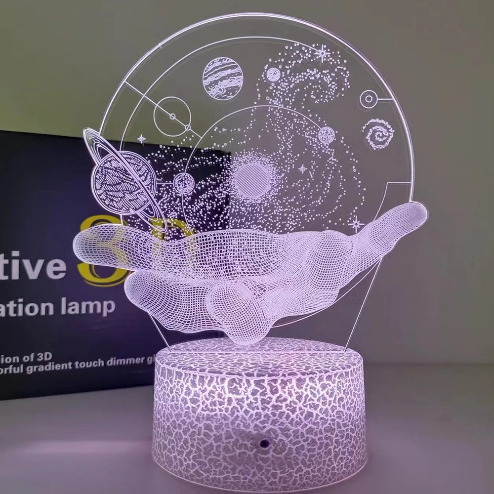 Galaxy In the Palm of Your Hand Lamp