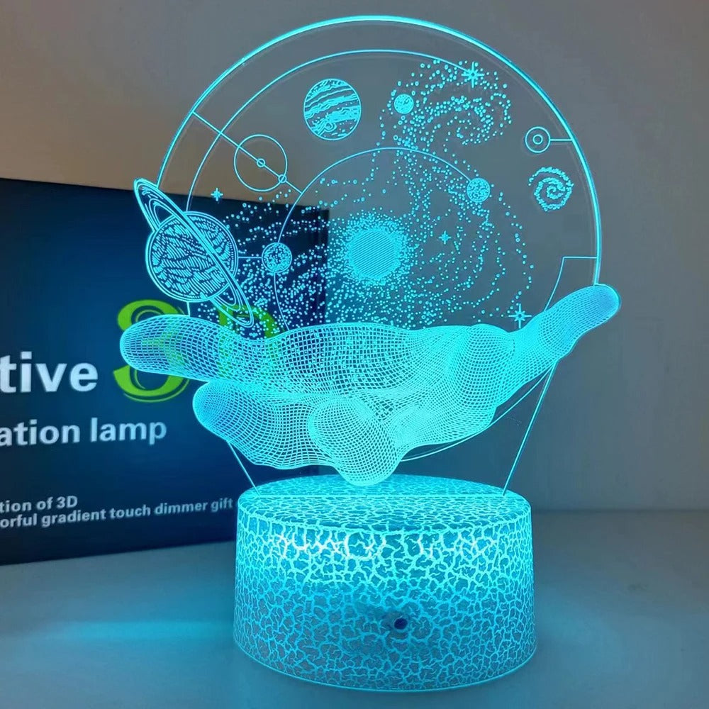 Galaxy In the Palm of Your Hand Lamp