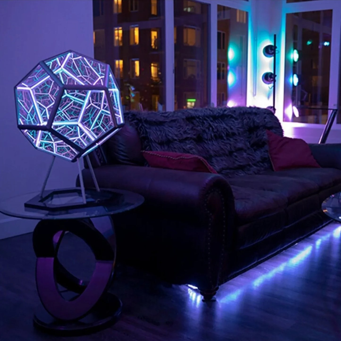 Dodecahedron Infinity Lamp