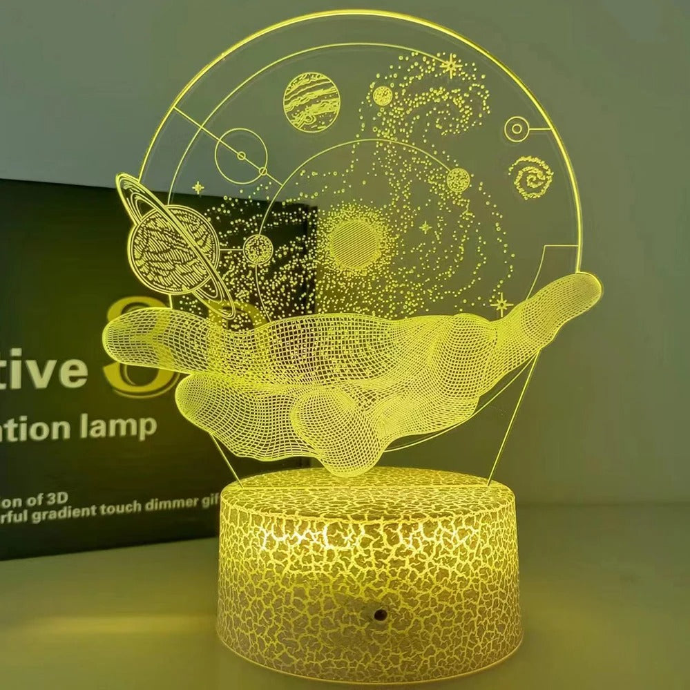 Galaxy In the Palm of Your Hand Lamp