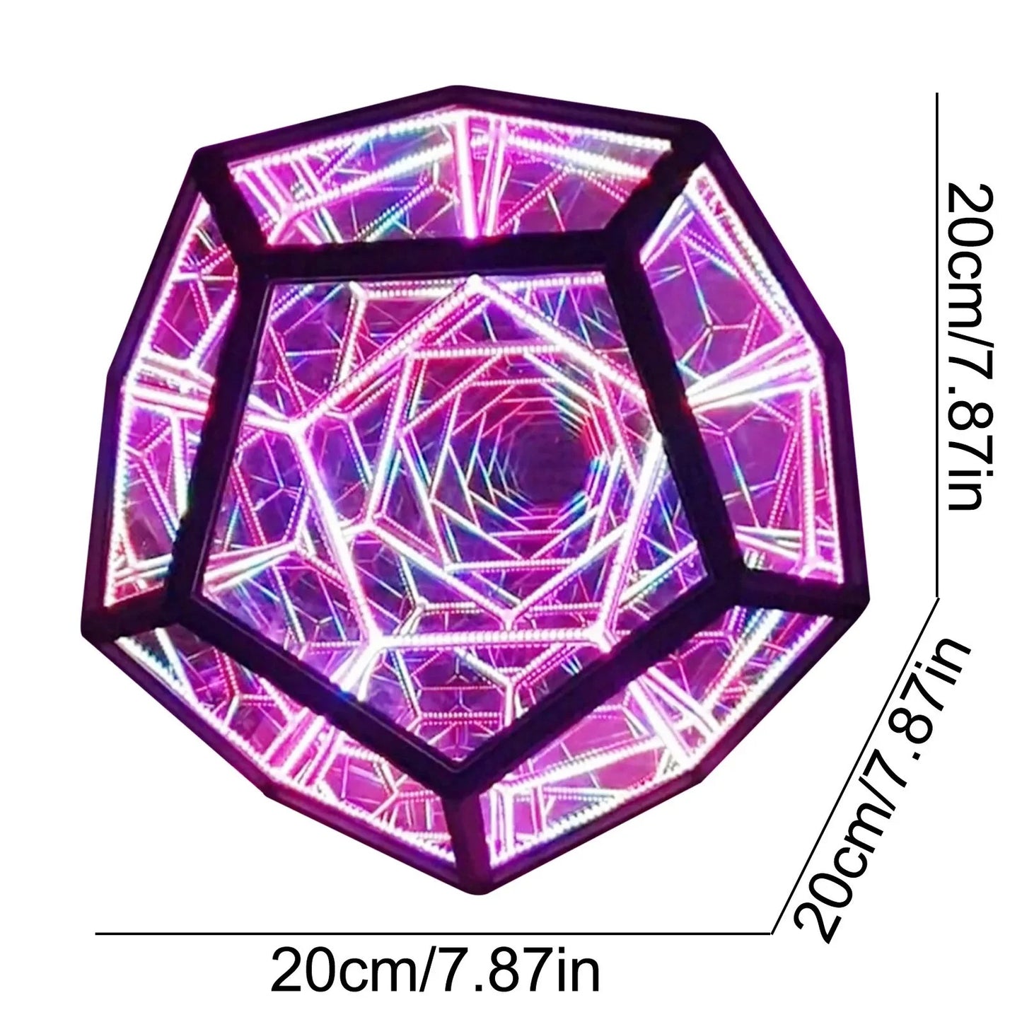 Dodecahedron Infinity Lamp
