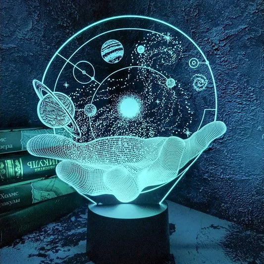 Galaxy In the Palm of Your Hand Lamp